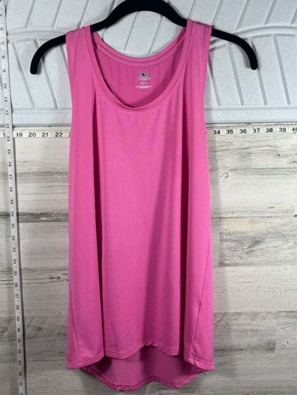 Athletic Works Pink Scoop-Neck Racerback Tank Top Size S (4-6)